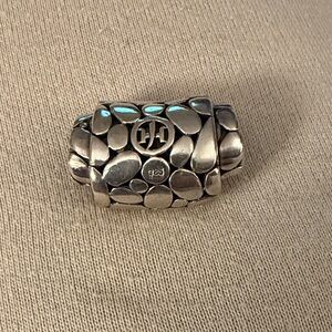 John Hardy Silver Pebble Necklace Pendant